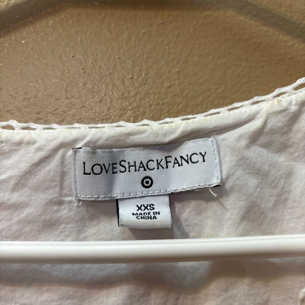 LoveShackFancy Camille Sleeveless Tiered Midi Floral Ruffle Dress Size XXS - Picture 2 of 12